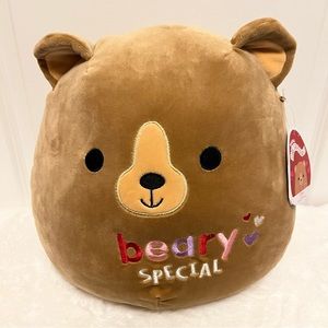 Squishmallow Baron Bear 🐻, Valentine’s Day ♥️, Beary Special, Omar 12” New